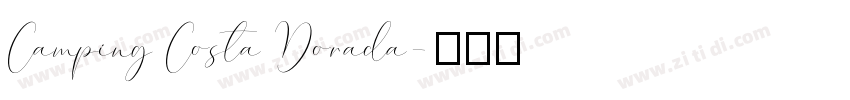 Camping Costa Dorada字体转换